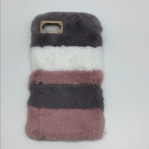 Plush Faux Rabbit Fur iPhone Case